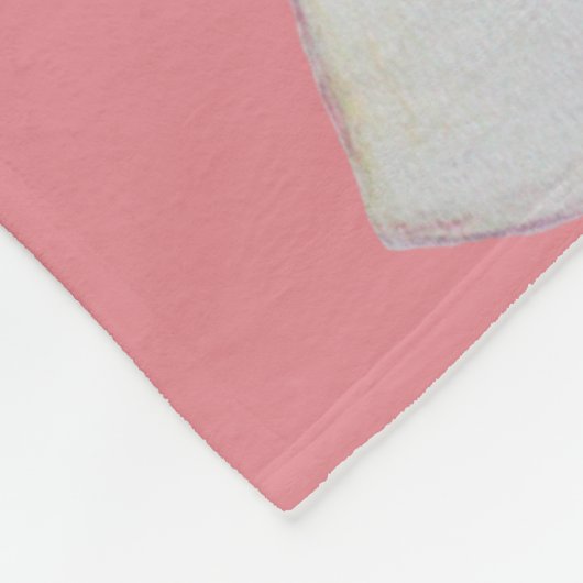 Rainbow Hearts Guardian Angel Fleece Blanket (Ecke)