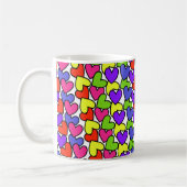 Rainbow Hearts Kaffeetasse (Links)