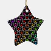 Rainbow Hearts Keramikornament (Rechts)