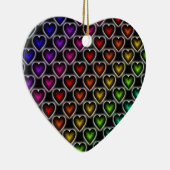 Rainbow Hearts Keramikornament (Rechts)