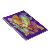 Rainbow Hearts Liebe Art Journal Notizblock (Rechte Seite)