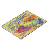 Rainbow Hearts Liebe Art Notebook Journal Notizblock (Linke Seite)