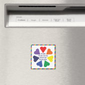 Rainbow Hearts Magnet (In Situ (Geschirrspüler))