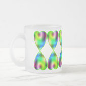 Rainbow Hearts Mattglastasse (Links)