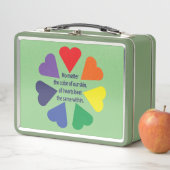 Rainbow Hearts Metall Brotdose (Beispiel)