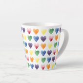 Rainbow Hearts Milchtasse (Rechte Ecke)