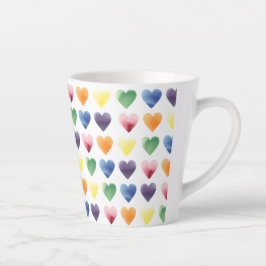 Rainbow Hearts Milchtasse