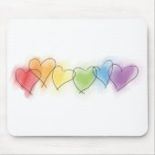 Rainbow-Hearts Mousepad (Vorne)