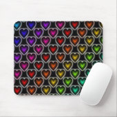 Rainbow Hearts/Mousepad Mousepad (Mit Mouse)