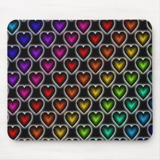 Rainbow Hearts/Mousepad Mousepad (Vorne)