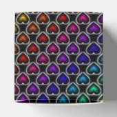Rainbow Hearts Muster Herz-Liebhaber Box Geschenkschachtel (Oben)