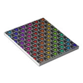 Rainbow Hearts Notizblock (angewinkelt)