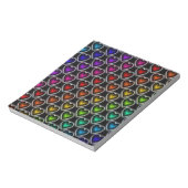 Rainbow Hearts Notizblock (Rotiert)