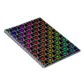 Rainbow Hearts Notizblock (Rechte Seite)