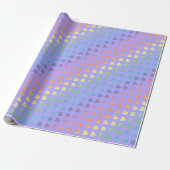 Rainbow Hearts on Lilac Geschenkpapier (Ungerollt)