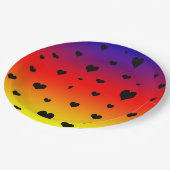 Rainbow Hearts, Pappteller (Schrägansicht)