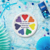 Rainbow Hearts Pappteller (Party)