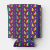 Rainbow Hearts Pattern Dosenkühler (Rückseite)