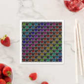 Rainbow Hearts Pattern Napkins Serviette (Beispiel)