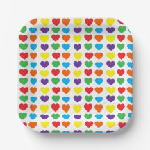 Rainbow Hearts Pattern
