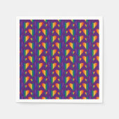 Rainbow Hearts Pattern Serviette (Vorderseite)