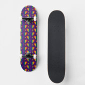 Rainbow Hearts Pattern Skateboard (Vorderseite)