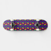 Rainbow Hearts Pattern Skateboard (Horizontal)