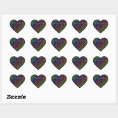 Rainbow Hearts Pattern Stickers (Blatt)