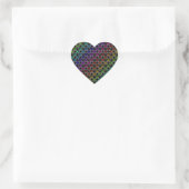 Rainbow Hearts Pattern Stickers (Tasche)