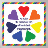 Rainbow Hearts Poster (Vorne)