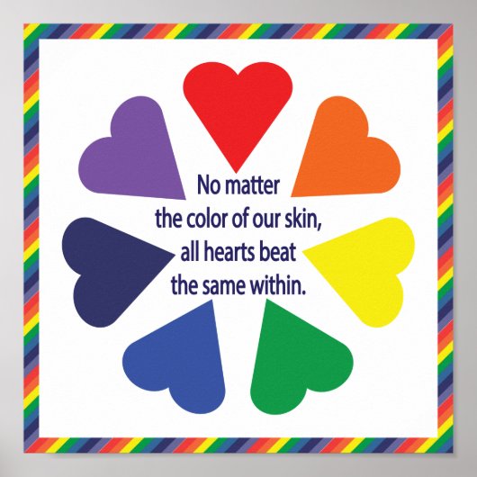 Rainbow Hearts Poster (Vorne)