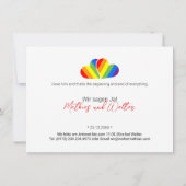 Rainbow Hearts Pride Postcard - LGBTQ+ Liebe, Equa (Rückseite)