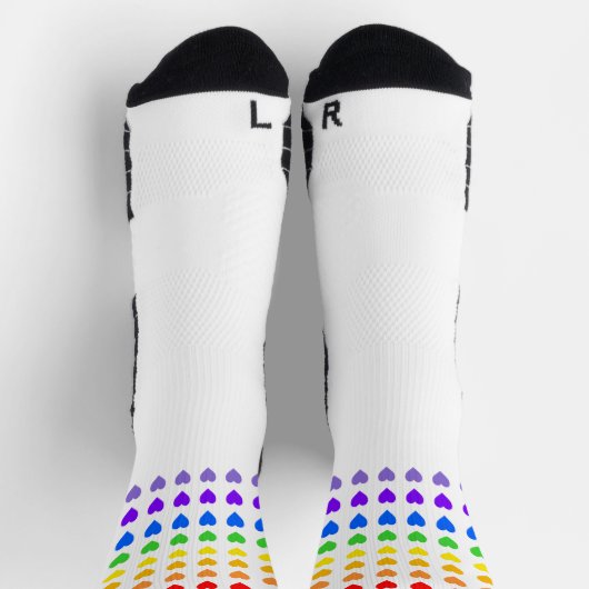 Rainbow Hearts Pride Socks Socken (Oben)