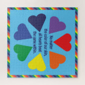 Rainbow Hearts Puzzle (Horizontal)