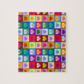 Rainbow Hearts Quadrate Puzzle (Vertikal)