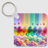 Rainbow Hearts Schlüsselanhänger (Vorderseite)