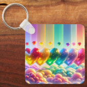 Rainbow Hearts Schlüsselanhänger (Vorderseite)