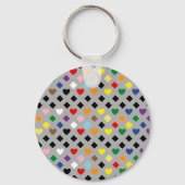 Rainbow Hearts Schlüsselanhänger (Rückseite)