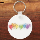 Rainbow-Hearts Schlüsselanhänger (Vorderseite)