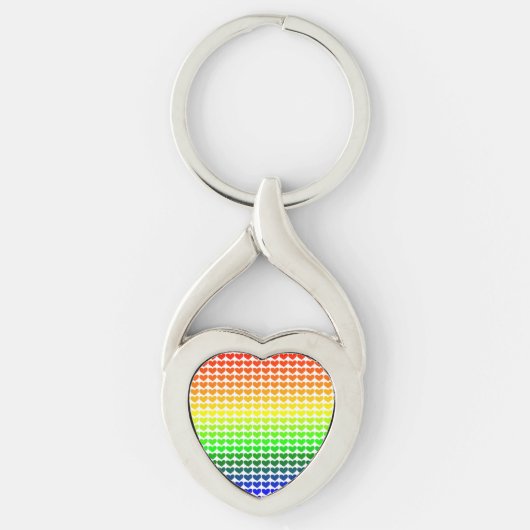 RAINBOW HEARTS SCHLÜSSELANHÄNGER (Vorderseite)