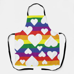 Rainbow Hearts Schürze