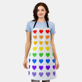 Rainbow Hearts Schürze (Getragen)