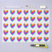 Rainbow Hearts Seidenpapier (Handwerk)