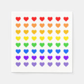 Rainbow Hearts Serviette (Vorderseite)