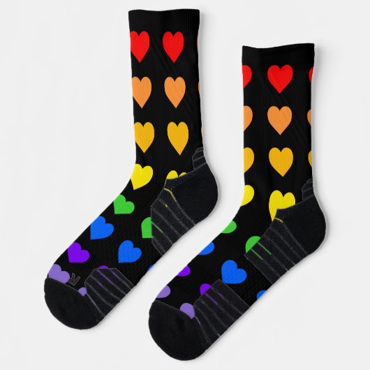 Rainbow Hearts Socken (Links)