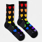 Rainbow Hearts Socken (Rechts)