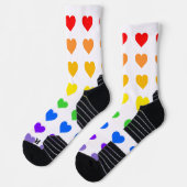 Rainbow Hearts Socken (Links)