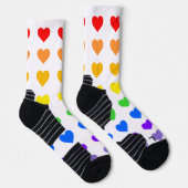 Rainbow Hearts Socken (Rechts)