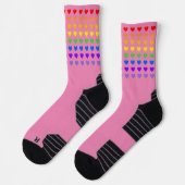 Rainbow Hearts Socken (Links)
