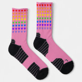Rainbow Hearts Socken (Rechts)